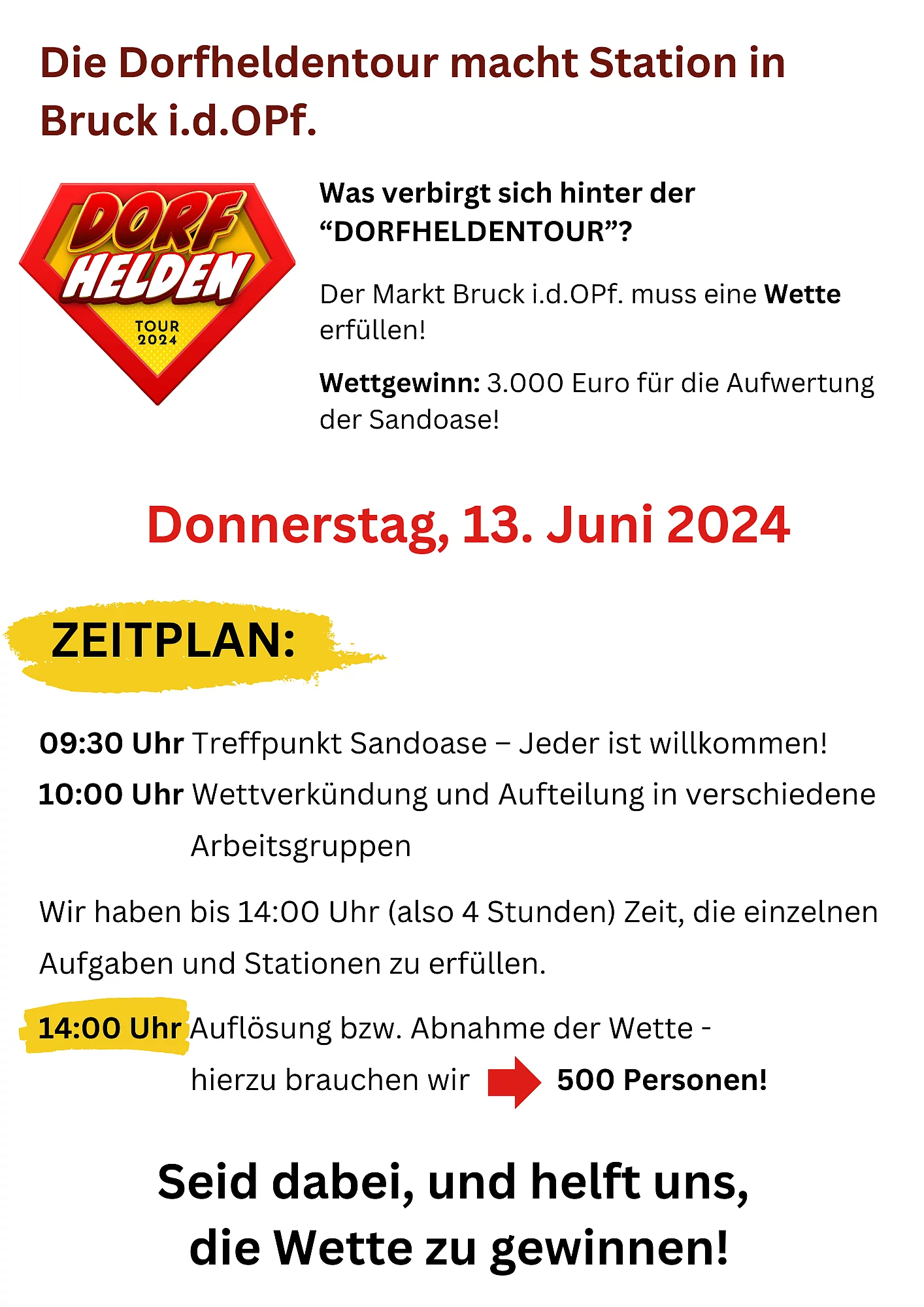 Zeitplan